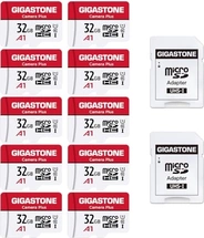 Gigastone Camera Plus R90/W20 microSDHC 32GB Kit, UHS-I U1, A1, Class 10, 10er-Pack