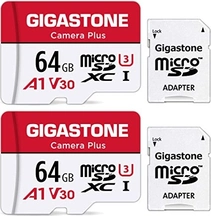 Gigastone Camera Plus R95/W35 microSDXC 64GB Kit, UHS-I U1, A1, Class 10, 2er-Pack