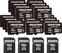 Gigastone Full HD Video R90/W20 microSDHC 32GB Kit, UHS-I U1, Class 10, 20er-Pack