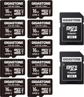 Gigastone Full HD Video R85/W15 microSDHC 16GB Kit, UHS-I U1, Class 10, 10er-Pack