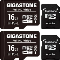 Gigastone Full HD Video R85/W15 microSDHC 16GB Kit, UHS-I U1, Class 10, 2er-Pack