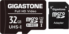 Gigastone Full HD Video R90/W20 microSDHC 32GB Kit, UHS-I U1, Class 10