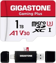 Gigastone Gaming Plus R100/W60 microSDXC 1TB Kit, UHS-I U3, A1, Class 10