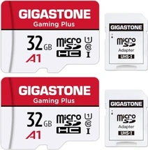 Gigastone Gaming Plus R90/W20 microSDHC 32GB Kit, UHS-I U1, A1, Class 10, 2er-Pack