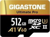 Gigastone Ultimate Pro R280/W200 microSDXC 512GB Kit, UHS-II U3, A1, Class 10