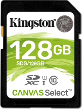 Kingston Canvas Select R80 SDXC 128GB, UHS-I U1, Class 10