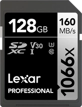 Lexar Professional 1066x Silver Series R160/W120 SDXC 128GB, UHS-I U3, Class 10
