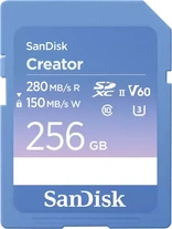 SanDisk Creator R280/W150 SDXC 256GB, UHS-II U3, Class 10