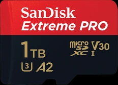 SanDisk Extreme PRO R200/W140 microSDXC 1TB Kit, UHS-I U3, A2, Class 10