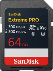 SanDisk Extreme PRO R300/W300 SDXC 64GB, UHS-II U3, Class 10