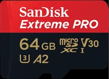 SanDisk Extreme PRO R200/W90 microSDXC 64GB Kit, UHS-I U3, A2, Class 10