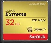 SanDisk Extreme R120/W60 CompactFlash Card 32GB