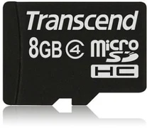 Transcend microSDHC 8GB, Class 4
