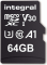 Integral Premium High Speed R100/W70 microSDXC 64GB Kit, UHS-I U3, A1, Class 10