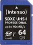 Intenso Professional R90 SDXC 64GB, UHS-I U3, Class 10