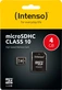 Intenso R20/W12 microSDHC 4GB Kit, Class 10