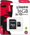 Kingston Canvas Select R80 microSDHC 16GB Kit, UHS-I U1, Class 10