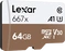 Lexar Professional 667x R100/W90 microSDXC 64GB Kit, UHS-I U3, A1, Class 10