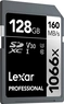 Lexar Professional 1066x Silver Series R160/W120 SDXC 128GB, UHS-I U3, Class 10
