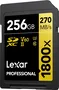 Lexar Professional 1800x Gold Series R280/W205 SDXC 256GB, UHS-II U3, Class 10