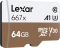 Lexar Professional 667x R100/W90 microSDXC 64GB Kit, UHS-I U3, A1, Class 10