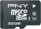 PNY High Performance R50/W20 microSDHC 32GB Kit, UHS-I, Class 10