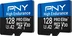 PNY Pro Elite High Endurance R100/W90 microSDXC 128GB Kit, UHS-I U3, A2, Class 10, 2er-Pack