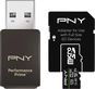PNY Pro Elite Prime R200/W150 microSDXC 128GB USB-Kit, UHS-I U3, A2, Class 10