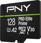 PNY Pro Elite Prime R200/W150 microSDXC 128GB USB-Kit, UHS-I U3, A2, Class 10