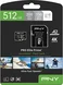 PNY Pro Elite Prime R200/W150 microSDXC 512GB Kit, UHS-I U3, A2, Class 10