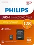Philips microSDXC R80/W30 microSDXC 128GB Kit, UHS-I U1, A1, Class 10
