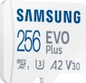 Samsung EVO Plus 2021 R130 microSDXC 256GB Kit, UHS-I U3, A2, Class 10
