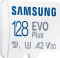 Samsung EVO Plus 2021 R130 microSDXC 128GB Kit, UHS-I U3, A2, Class 10