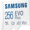 Samsung EVO Plus 2021 R130 microSDXC 256GB Kit, UHS-I U3, A2, Class 10