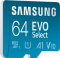 Samsung EVO Select R130 microSDXC 64GB Kit, UHS-I U1, A1, Class 10
