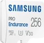 Samsung PRO Endurance R100/W40 microSDXC 256GB Kit, UHS-I U3, Class 10