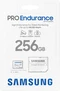 Samsung PRO Endurance R100/W40 microSDXC 256GB Kit, UHS-I U3, Class 10