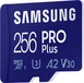 Samsung PRO Plus R160/W120 microSDXC 256GB USB-Kit, UHS-I U3, A2, Class 10