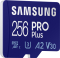 Samsung PRO Plus R160/W120 microSDXC 256GB USB-Kit, UHS-I U3, A2, Class 10