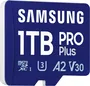 Samsung PRO Plus R180/W130 microSDXC 1TB USB-Kit, UHS-I U3, A2, Class 10