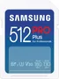Samsung PRO Plus for Professionals R180/W130 SDXC 512GB USB-Kit, UHS-I U3, Class 10
