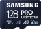 Samsung PRO Ultimate R200/W130 microSDXC 128GB USB-Kit, UHS-I U3, A2, Class 10