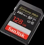 SanDisk Extreme PRO R200/W90 SDXC 128GB, UHS-I U3, Class 10