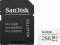 SanDisk High Endurance R100/W40 microSDXC 256GB Kit, UHS-I U3, Class 10