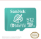 SanDisk Nintendo Switch R100/W90 microSDXC 512GB, UHS-I U3, Class 10