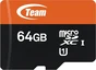 TeamGroup 500x Orange R100/W20 microSDXC 64GB Kit, UHS-I U1, Class 10