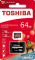Toshiba Exceria M303 R98/W65 microSDXC 64GB Kit, UHS-I U3, A1, Class 10