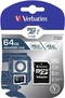 Verbatim Pro U3 R90/W45 microSDXC 64GB Kit, UHS-I U3, Class 10