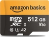 AmazonBasics High Speed R200/W150 microSDXC 512GB Kit, UHS-I U3, ...