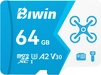 Biwin MS160 R160/W70 microSDXC 64GB, UHS-I U3, A2, Class 10
